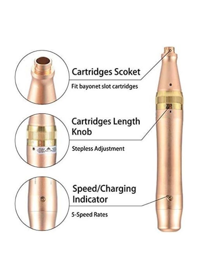 Professional Auto Microneedle Derma Pen System - Adjustable Needle Length Skin Care Device - Advanced Face & Body Beauty Tool for Scars & Fine Lines - Image 2